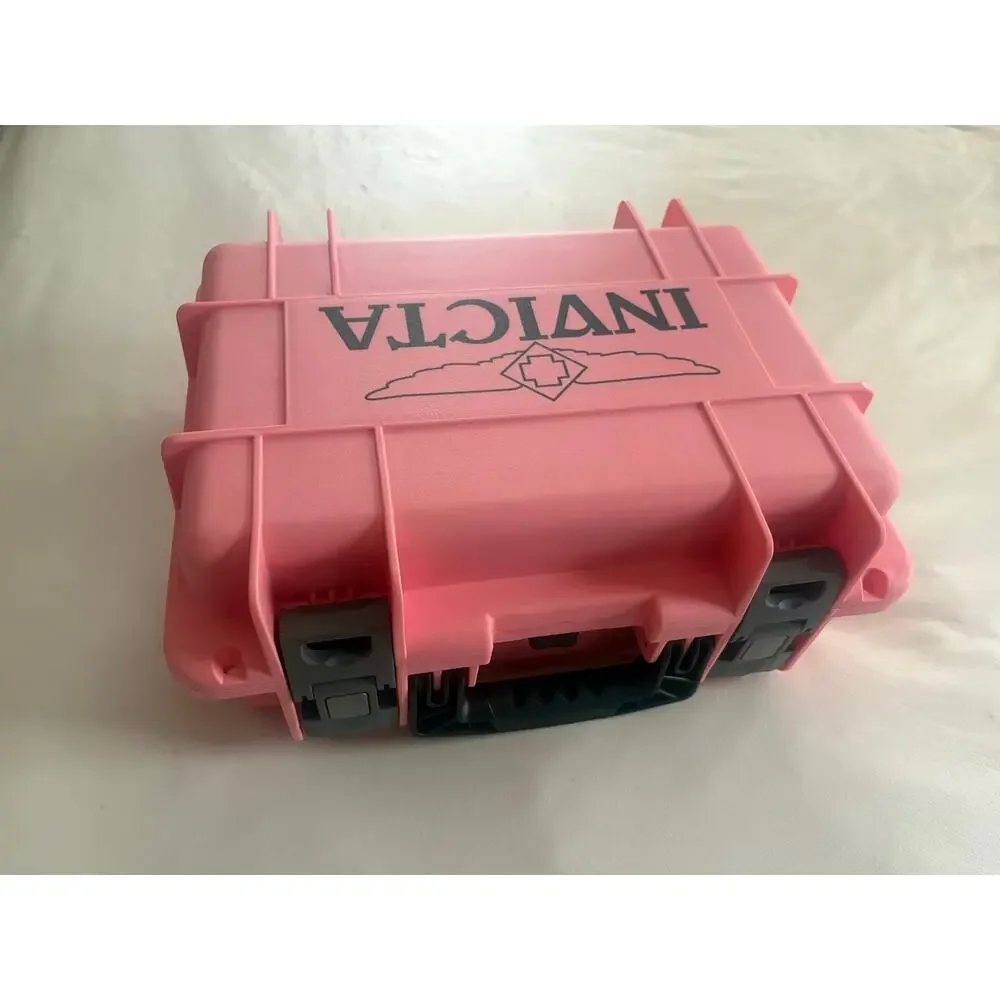 Invicta Hardshell 8-Slot Dive Impact Watch Case in pink With Foam Interior New